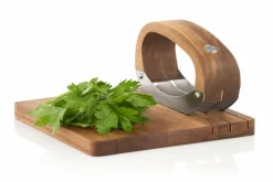 Schneidwaren|AdHoc Wiegemesser RoccaVerde 2tlg. Braun