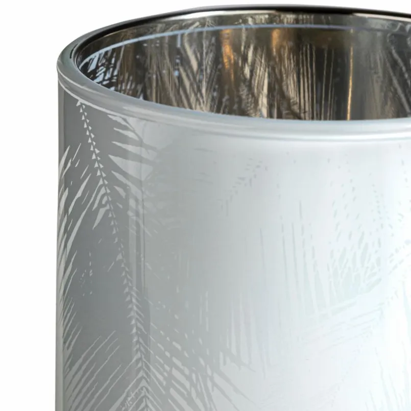 Windlicht Palmblatt 12,5 cm< New