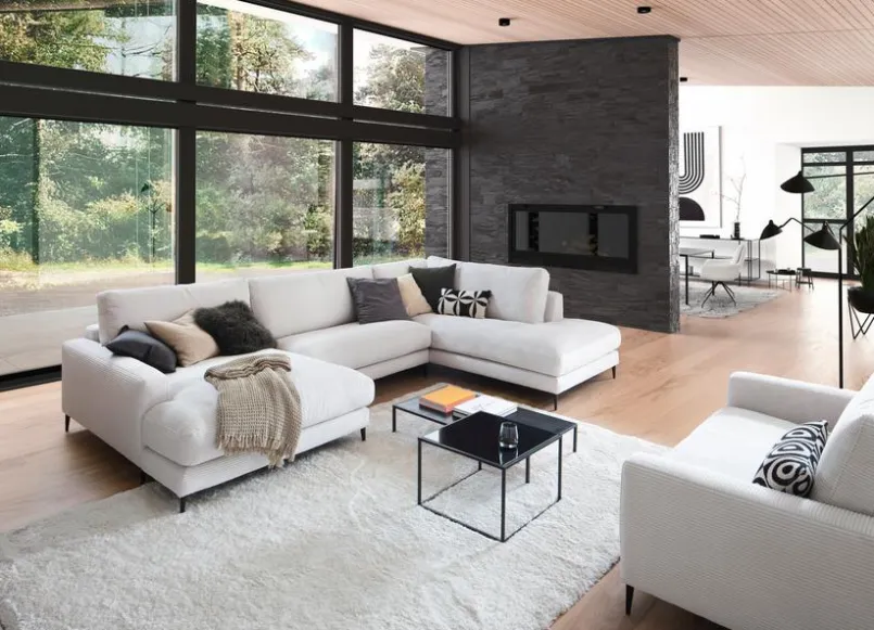 Sormani Sofas & Couches-Wohnlandschaft Florenz Snow