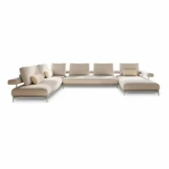 Rolf Benz Sofas & Couches-Wohnlandschaft 524 Jaz Cremeweiß