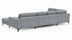 CASEDO Sofas & Couches-Wohnlandschaft Alicante Zinkfarben