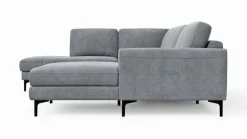 CASEDO Sofas & Couches-Wohnlandschaft Alicante Zinkfarben