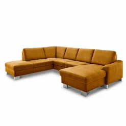 ComfortPlan Sofas & Couches-Wohnlandschaft Atlanta Zimt