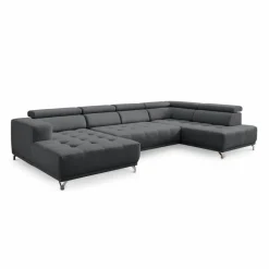 Sofas & Couches|SOMETA Wohnlandschaft Cancun Mittelgrau