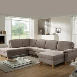 DIETSCH Sofas & Couches-Wohnlandschaft Djerba Cappuccino