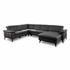 Sofas & Couches|Polsteria Wohnlandschaft Lava Schwarz