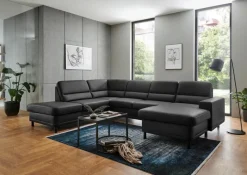 ComfortPlan Sofas & Couches-Wohnlandschaft Livingston Schwarz