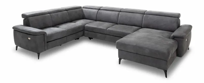 Sofas & Couches-Wohnlandschaft Vigo Grau