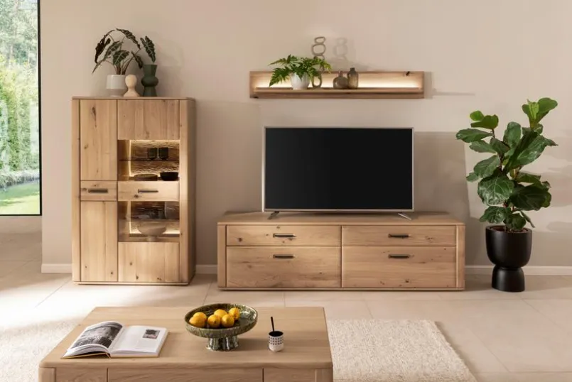 MCA Wohnwände & Tv-Lowboards-Wohnwand Alento Eiche