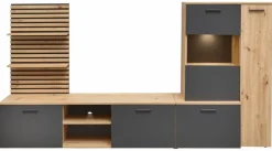 Wohnwände & Tv-Lowboards-Wohnwand Heathrow Artisan-Eiche