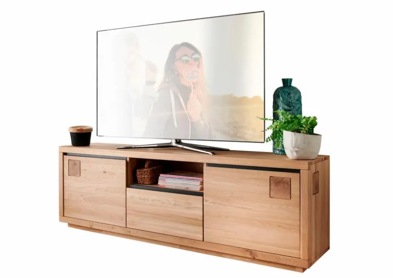 G+K Wohnwände & Tv-Lowboards-Wohnwand Richmond 4tlg. Wildeiche