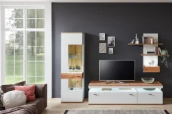 IDEAL Wohnen Wohnwände & Tv-Lowboards-Wohnwand Salvani Weiß / Matt
