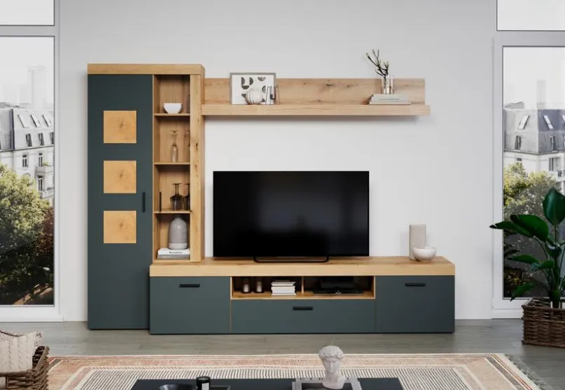 Wohnwände & Tv-Lowboards|trendteam Wohnwand Tyler Anthrazit