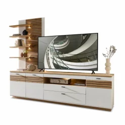 Wohnwände & Tv-Lowboards|Wohnconcept Wohnwand Duron Weiß