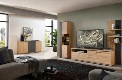 Wohnconcept Wohnwände & Tv-Lowboards-Wohnwand Estoril I Artisan-Eiche