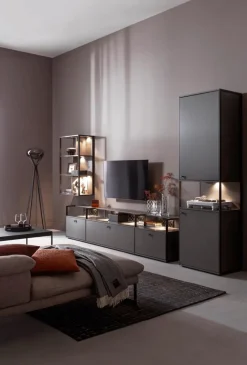 JOOP! Wohnwände & Tv-Lowboards-Wohnwand Frames Schiefer