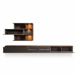 Wohnwände & Tv-Lowboards|Boegner Wohnwand Planum Anthrazit