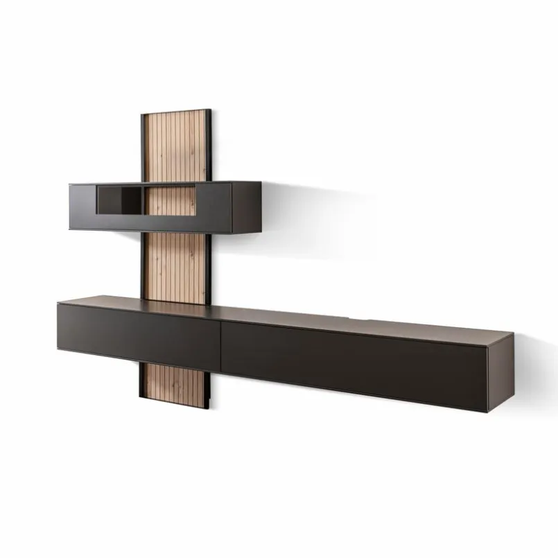 Wohnwände & Tv-Lowboards|Boegner Wohnwand Planum Anthrazit