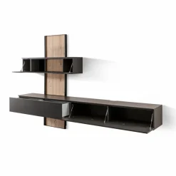 Wohnwände & Tv-Lowboards|Boegner Wohnwand Planum Anthrazit