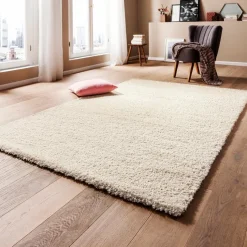 Moderne Teppiche-Wollteppich Beni Marrakesch 135x200cm Creme