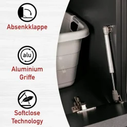 Wäscheschränke|Inter Link Wäscheschrank Galleria Anthrazit