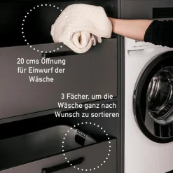 Wäscheschränke|Inter Link Wäscheschrank Galleria Anthrazit