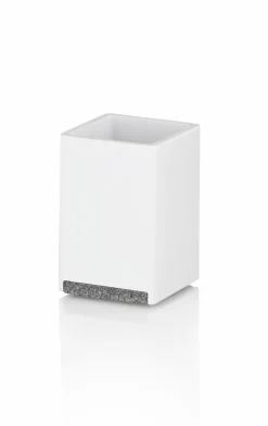 Badzubehör|Kela Zahnputzbecher Cube Weiß