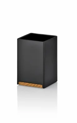Badzubehör|Kela Zahnputzbecher Cube Schwarz