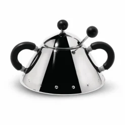 Alessi Kaffee & Tee-Zuckerdose Ø 10,5 cm Schwarz