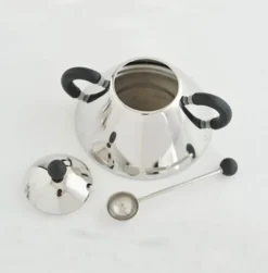 Alessi Kaffee & Tee-Zuckerdose Ø 10,5 cm Schwarz