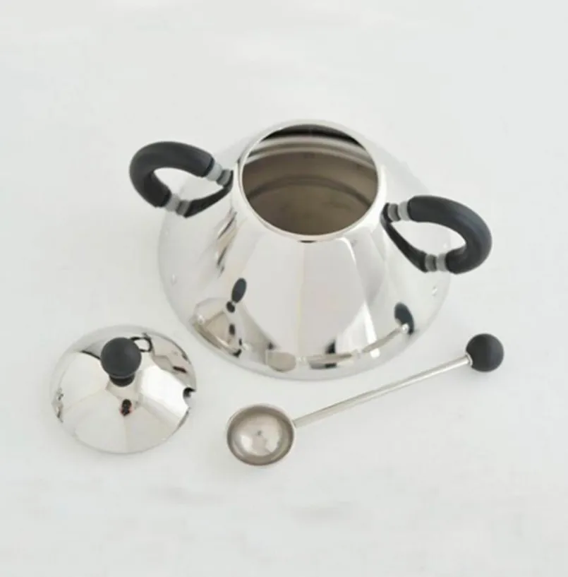 Alessi Kaffee & Tee-Zuckerdose Ø 10,5 cm Schwarz